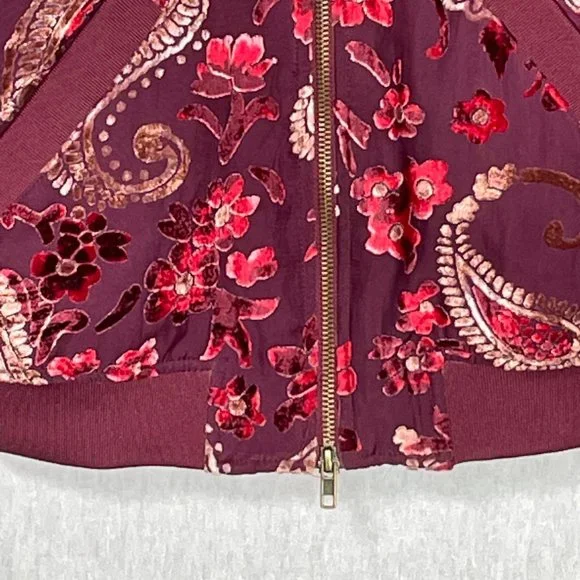 KAS of New York  Velvet burnout bomber jacket - Picture 6 of 13